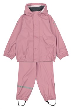 Mikk-Line PU-Regenset (recycelt) mit Regenhose (ohne Hosenträger!) – Flieder